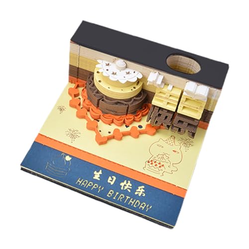 xowwyue Haftnotizen ohne Kleberückstände - 3D Notizblock Kalender - Klassischer Gravur Planer Multifunktions-Notizblock für Homeoffice, Klassenraum & Schreibtisch xowwyue Haftnotizen ohne Kleberückstände - 3D Notizblock Kalender - Klassischer Gravur Planer Multifunktions-Notizblock für Homeoffice, Klassenraum & Schreibtisch von xowwyue
