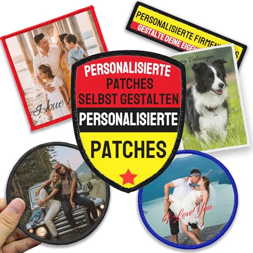 Personalisierte Patches, Patches selbst gestalten – Füge dein Foto/Logo/Text für Kleidung, Jacken, Caps und Hundegeschirre hinzu von xrlsg