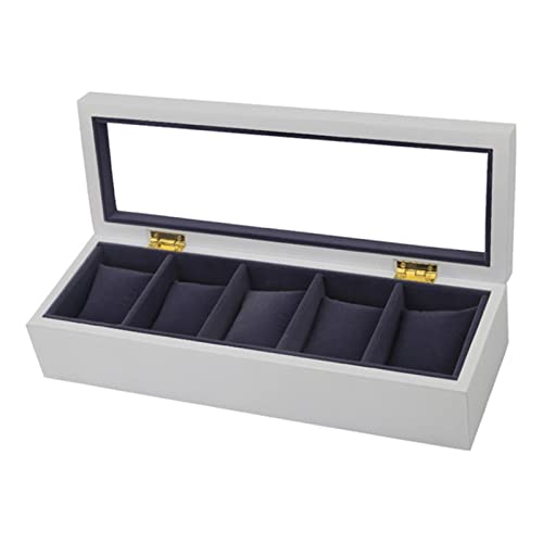 yIXAGLPU Uhrenbox, Uhrenhalter, Aufbewahrungsbox, Organizer, Uhren-Display-Box, Schmuckschatulle (Farbe: Schwarz, Größe: wie abgebildet) (C wie abgebildet) von yIXAGLPU