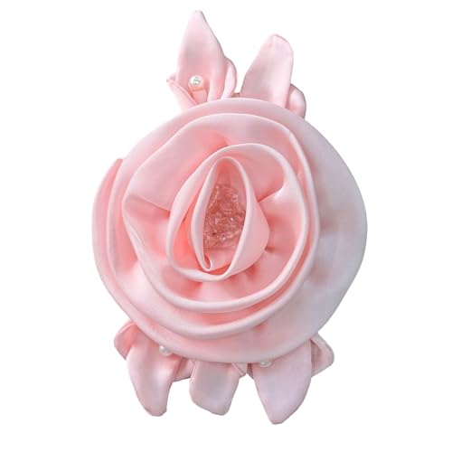 16 cm 3D-Rosen-Applikation mit Perlen für handgefertigte Hochzeitskleid, Nähblume für Kleid, Schal, Mütze, zum Aufnähen von Dekorationen von yabaikekeji