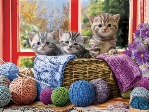 yade-show Kreuzstich-Set für Erwachsene, 11CT Stickerei für Anfänger, Fortgeschrittene, handgefertigt, Heimdekoration, Garn, Ei, Katze,40X50CM yade-show Kreuzstich-Set für Erwachsene, 11CT Stickerei für Anfänger, Fortgeschrittene, handgefertigt, Heimdekoration, Garn, Ei, Katze,40X50CM von yade-show