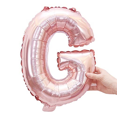 40,6 cm großer Einzelbuchstaben-Ballon, leuchtend, Folienballons, Babyparty, Hochzeit, Geburtstag, Party, Dekoration, Buchstabenballon von yanwuwa