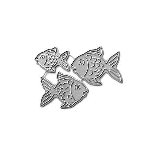 Fisch Metall Stanzformen Schablone DIY Scrapbooking Album Stempel Papier Karte Prägung Scrapbooking Zubehör Papierpackungen von yanwuwa