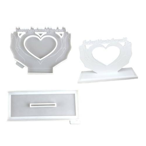 Herzförmige Epoxidharz-Rahmenform, flexibler Herzrahmen, Ornament-Form zum Basteln, einzigartige Wohndekorationen und Andenken Herzförmige Epoxidharz-Rahmenform, flexibler Herzrahmen, Ornament-Form zum Basteln, einzigartige Wohndekorationen und Andenken von yanwuwa