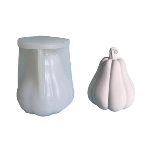 Kürbis-Kerzen-Bastelform, Silikonform für einzigartige, handgefertigte Epoxidharz, Desktop-Dekoration, Form Kürbis-Kerzen-Bastelform, Silikonform für einzigartige, handgefertigte Epoxidharz, Desktop-Dekoration, Form von yanwuwa
