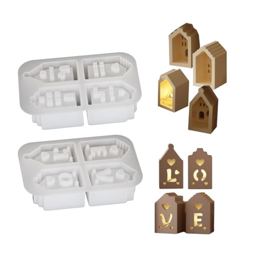 Modisches Haus, stabiles Silikon-Schlüsselanhänger-Set, Bastelbedarf, Epoxidharz, Buchstaben-Anhänger zum Personalisieren von Schmuck Modisches Haus, stabiles Silikon-Schlüsselanhänger-Set, Bastelbedarf, Epoxidharz, Buchstaben-Anhänger zum Personalisieren von Schmuck von yanwuwa