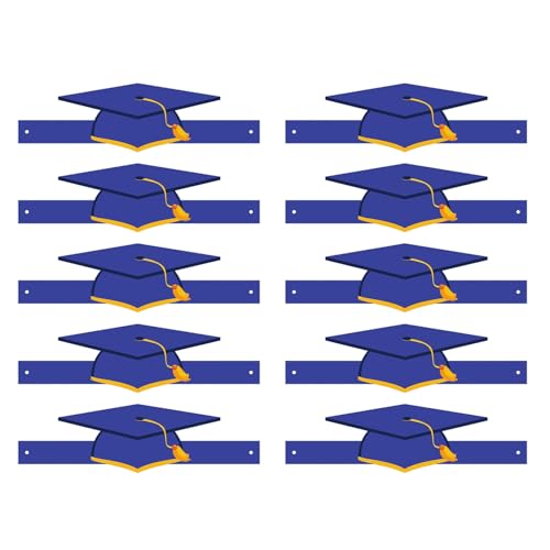 yanwuwa 10 bunte Abschlusshut für Abschlussfeiern, Klassenzimmer-Zubehör, handgefertigte Papier-Kopfbedeckung mit Quasten yanwuwa 10 bunte Abschlusshut für Abschlussfeiern, Klassenzimmer-Zubehör, handgefertigte Papier-Kopfbedeckung mit Quasten von yanwuwa