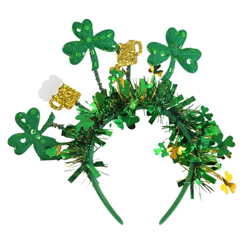yanwuwa Buntes grünes Party-Stirnband, ideal zum Feiern des Patrick's Days, Dekoration für Festivals und Partyzubehör yanwuwa Buntes grünes Party-Stirnband, ideal zum Feiern des Patrick's Days, Dekoration für Festivals und Partyzubehör von yanwuwa