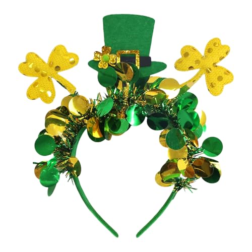 yanwuwa Buntes grünes Party-Stirnband, ideal zum Feiern des Patrick's Days, Dekoration für Festivals und Partyzubehör yanwuwa Buntes grünes Party-Stirnband, ideal zum Feiern des Patrick's Days, Dekoration für Festivals und Partyzubehör von yanwuwa