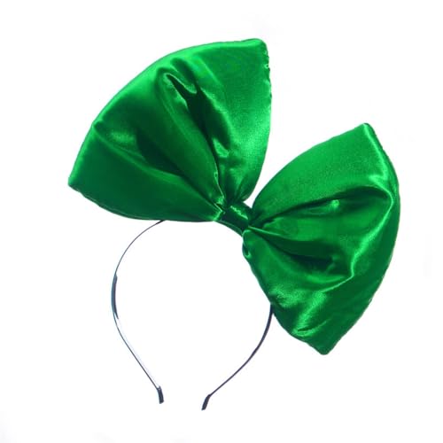 yanwuwa Grüne Pailletten-Schleife Kobold-Kopfbedeckung für Patrick's Day, Geschenke, Party, Kopfschmuck, Stirnband, Urlaub von yanwuwa