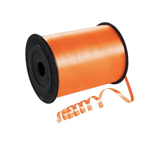 Geschenkband Orange 5mm Breit,450M Kräuselband Geschenkbänder,Ringelband, Ballonschnur für DIY-Dekoration,Dekoband für Hochzeit Weihnachten Neujahr Geburtstag Geschenkverpackung Ballonverschlüsse von yayafunfun