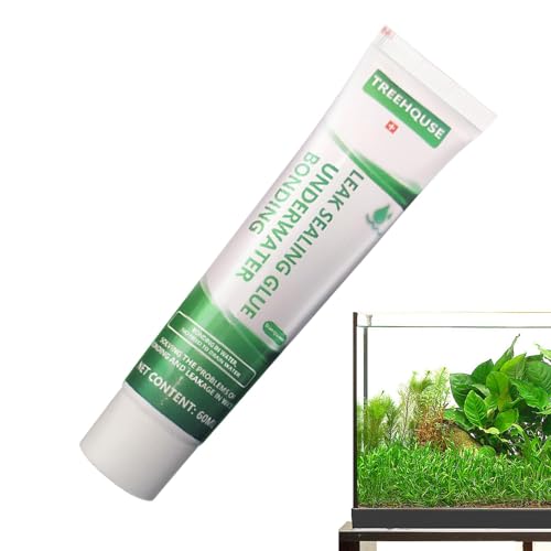 2 Stück Aquarium-Dichtungsmittel – 60 ml Aquarium-Reparaturkleber, Aquarium-Reparaturkleber | Stark haftendes Aquarium-sicheres Dichtmittel zur Reparatur von Lecks, Aquariumzubehör, Spezialkleber für von ycezw