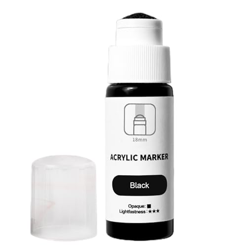Graffiti Paint Markers – Acryl-Marker, Tinte auf Wasserbasis, 18 mm breite Spitze mit 60 ml Fassungsvermögen, Permanent-Mopp-Marker für wasserfeste und lichtbeständige Street Art auf Wänden, Leinwand Graffiti Paint Markers – Acryl-Marker, Tinte auf Wasserbasis, 18 mm breite Spitze mit 60 ml Fassungsvermögen, Permanent-Mopp-Marker für wasserfeste und lichtbeständige Street Art auf Wänden, Leinwand von ycezw