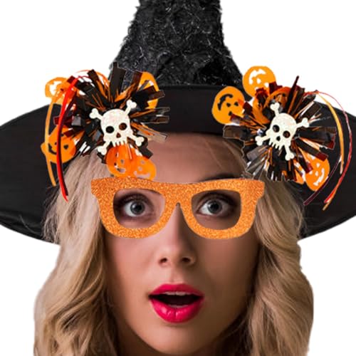 ycezw Halloween-Brille, Halloween-Brille, lustige und neuartige Brille, Kostümbrille, Maskerade, gruselige Accessoires für Halloween-Fotokabinen von ycezw