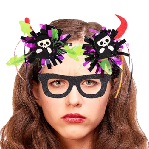 ycezw Halloween-Brille, Halloween-Brille für Erwachsene, lustige Kostümbrille, Kostümbrille, Maskerade, gruselige Requisiten für Halloween-Fotokabinen von ycezw