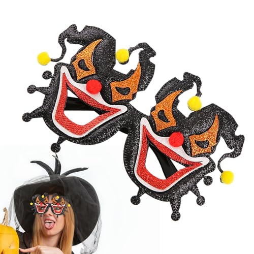 ycezw Halloween-Brille für Kinder, Partybrille für Kinder, Erwachsene, Stimmungsbrille, kreatives -Design für Kinder, Cosplay von ycezw