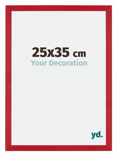 yd. Your Decoration - Puzzlerahmen 25x35 cm - Rot - Puzzlerahmen 500-1000 Teile - Holz Bilderrahmen - Mura von yd.