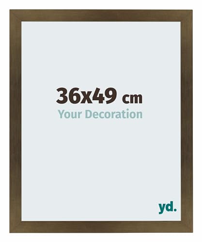 yd. Your Decoration - Puzzlerahmen 36x49 cm - Bronze Dekor - Puzzlerahmen 500-1000 Teile - Holz Bilderrahmen - Mura von yd.