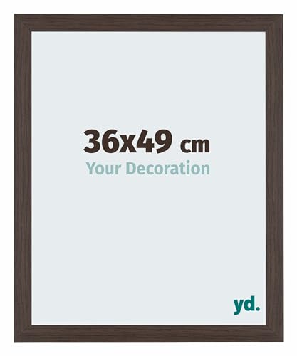 yd. Your Decoration - Puzzlerahmen 36x49 cm - Eiche Dunkel - Puzzlerahmen 500-1000 Teile - Holz Bilderrahmen - Mura von yd.