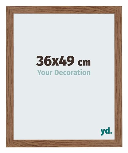 yd. Your Decoration - Puzzlerahmen 36x49 cm - Eiche Rustikal - Puzzlerahmen 500-1000 Teile - Holz Bilderrahmen - Mura von yd.