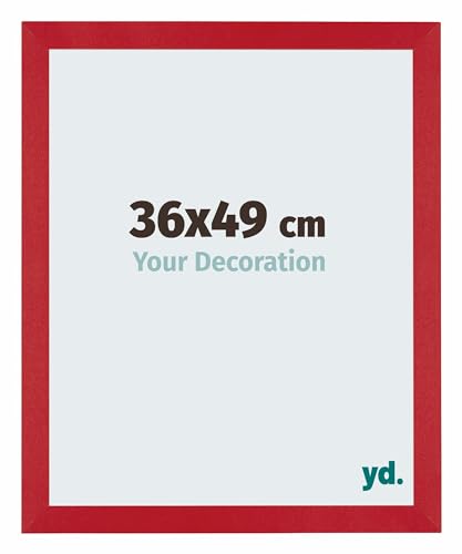 yd. Your Decoration - Puzzlerahmen 36x49 cm - Rot - Puzzlerahmen 500-1000 Teile - Holz Bilderrahmen - Mura von yd.