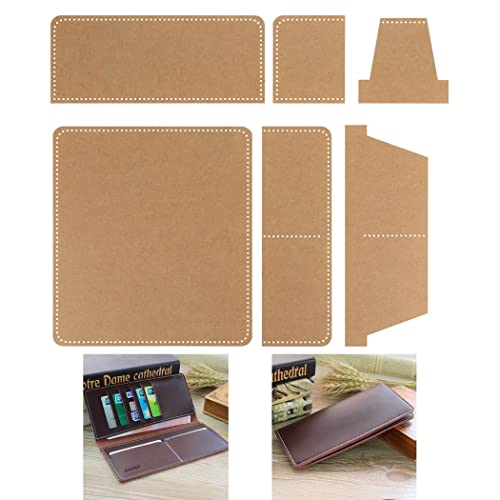 Leathercraft Schablonen-Set: Transparente Acrylschablonen für Brieftaschenmuster von yeeplant