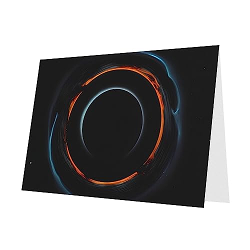 Geheimnisvolle kosmische schwarze Löcher Grußkarte mit Umschlag, blanko, 10 x 15 cm, für alle Anlässe von yefan