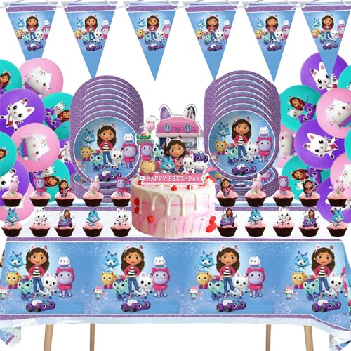 Geburtstagsdekorationen, komplettes Party-Set mit Spielthema beinhaltet Happy Birthday Banner von yellowhelou