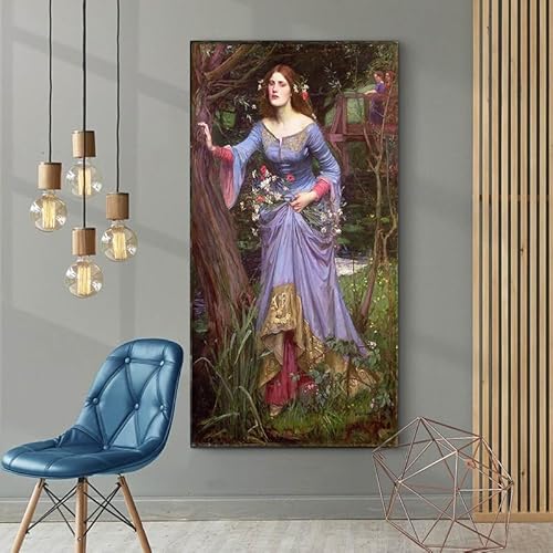 Diamond Painting Kits William Waterhouse Ophelia DIY 5D Full Drill Diamond Dots Paintings Picture Arts Home Wall Decor von yhyjyzzjy