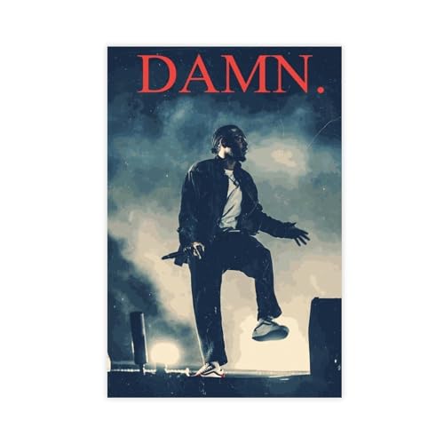 yiili Kendrick Lamar Poster auf Leinwand, Wandkunst, Dekordruck, Bild Gemälde für Wohnzimmer, Schlafzimmer, Dekoration, ungerahmt, 50 x 75 cm von yiili