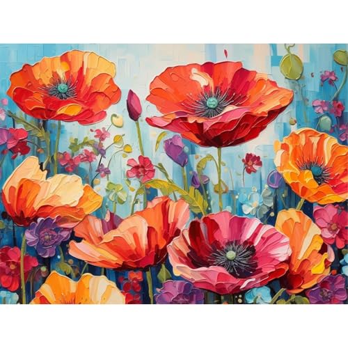 Blumen Diamond Painting Erwachsene-Blumen Diamant Painting Bilder,Blumen 5d Diamond Painting Set Erwachsene Arts Craft für Home Wand Decor 30x40cm von yiwushichaoermaoyiyouxiangongsi