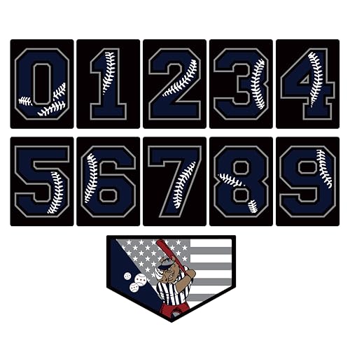 Funny Team Number PVC Moral Patch Rubber Military Patches for Backpacks and Other Tactical Gear (Navy Blue) von yoson.k