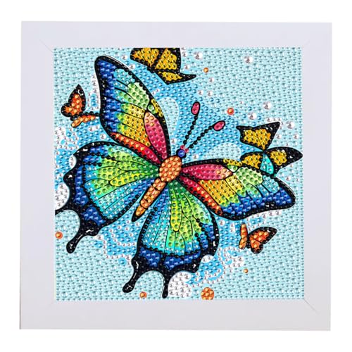 Diamond Painting Kinder Mit Rahmen 5d Diamant Painting Bilder Kinder Tiere DIY Mosaikherstellung Bastelset Mädchen Junge Ab 6 Jahre Kreative Geschenke Erwachsene Wanddekorationen 15 X 15 CM von youbeautify