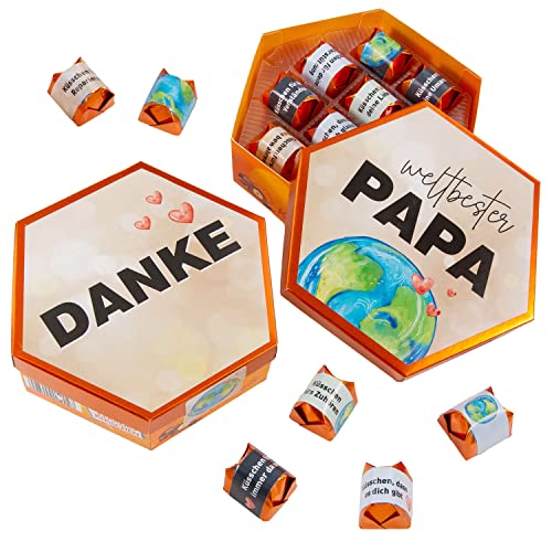 younikat Aufkleber-Set passend für Küsschen Pralinen - Danke Weltbester Papa - dv_1191 von younikat