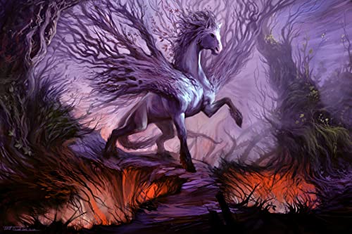 5D Mauerwerksmalerei Pegasus Diamond Painting Kit 5D Adult Diamond Art On Kits DIY für Home Office Diamond Painting Kit 5D (50x40cm) von ytymxbaodan