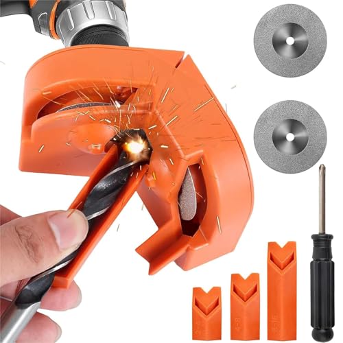 Yuentoen Multipurpose Drill Bit Grinding Sharpener,Bohrer Schärfer,bohrerschleifgerät, Tragbares Bohrer Schleifgerät SpiralbohrerSchärfgerät Bohrerschleifmaschine für 2mm-16mm Bohrer,Schwarz von yuentoen