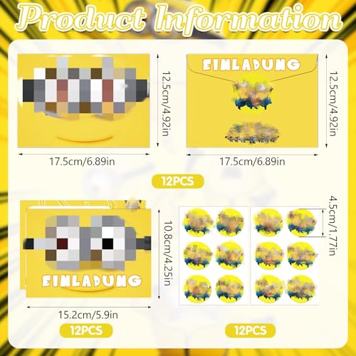 yumcute 12 Einladungen,Einladung Kindergeburtstag mit Umschlägen und Aufklebern Geburtstagsparty Einladungen,Partyeinladungen Einladungen Kinder für Mädchen und Jungen yumcute 12 Einladungen,Einladung Kindergeburtstag mit Umschlägen und Aufklebern Geburtstagsparty Einladungen,Partyeinladungen Einladungen Kinder für Mädchen und Jungen von yumcute