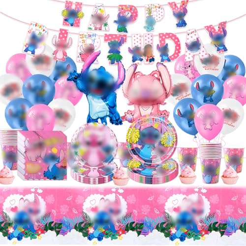 yumcute 1SDZ2 72PCS Sti-Pappteller Kindergeburtstag+Geburtstag Deko, Geburtstag Geschirr Set, Becher Servietten Tischdecke Set Partygeschirr Geburtstag Kindergeburtstag für 20 Personen von yumcute