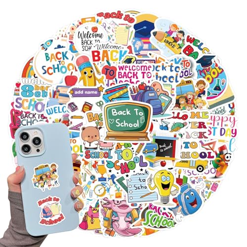 120 Stk Sticker Kinder für Schüler Lehrer Schulbedarf, Vintage Aufkleber, Buchaufkleber, Sticker Aesthetic für Wasserflaschen, Schulanfang Aufkleber, Einschulung Deko, Wasserfeste Vinyl Aufkleber von yupeuooe