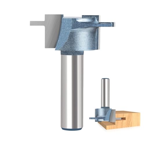 yupeuooe Holzfräser,Holzbearbeitungsfräser - Nutfräser-Werkzeug,Holzhobel-Bit, Küchenschrank-Türrahmen-Fräser, Fräser mit 1/2 Schaft, Nut-Fräser von yupeuooe