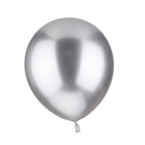 yuwqqoajv 30er Set Geburtstagsballons Partyballons Silber Latex Partyballons für Geburtstagsfeier Geburtstagsdekorationen für Frauen von yuwqqoajv