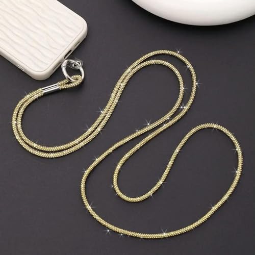 yuzhime Helle Strass Telefon Lanyard Kristall Telefon Fall Kette Riemen Diamant Telefon Anti-verloren Seil Telefon Zubehör von yuzhime