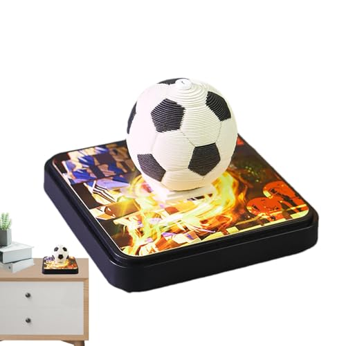 yztju Skulptur-Fußball-Notizblockpapier, 3D-Skulptur-Postnotizen,3D-Kunstkalender - Papierschnitzerei, 3D-Notizblock, Kunsthandwerk, Dekorationen für Büros, Zuhause, Studio, Club von yztju