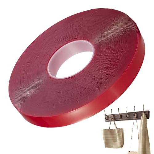 yztju Super robustes Klebeband, zweiseitiges Klebeband für hohe Beanspruchung,Transparentes light weight | Zweiseitige Klebebandrolle, wasserfestes, klebriges Montageband, stark klebendes von yztju