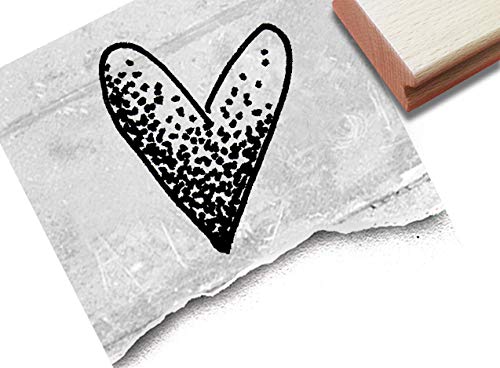 Stempel Herz in Dotwork - L17 3M - Motivstempel Bildstempel Herzstempel - vielseitig einsetzbar - super für Geschenkanhänger - zAcheR-fineT von zAcheR-fineT-design