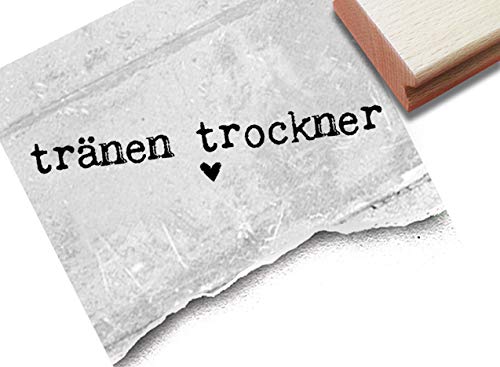 Stempel Textstempel Tränen-Trockner - Taschentuch-Stempel Freudentränen, Hochzeit Gastgeschenk Tischdeko Hochzeitsdeko Scrapbook - zAcheR-fineT von zAcheR-fineT-design