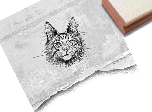 Stempel Tierstempel Katze, Kater - Motivstempel Karten Basteln Kunst Tischdeko Scrapbook Bullet Journal Deko Geschenk Geburtstag - zAcheR-fineT von zAcheR-fineT-design