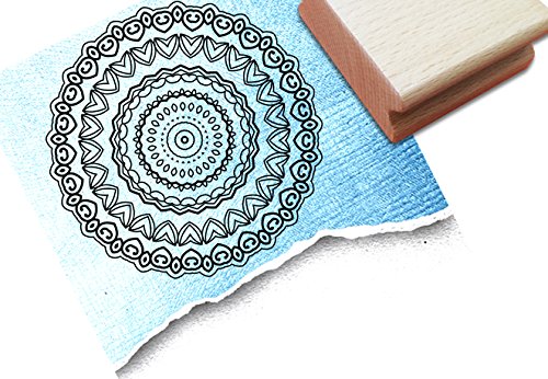 Stempel - Zentanglestempel - Doodlestempel MANDALA II mit Muster - stempel Dein Zentangle immer wieder neu und anders als Vorlage zum Ausmalen - für Karten - Kunst und mehr von zAcheR-fineT-design