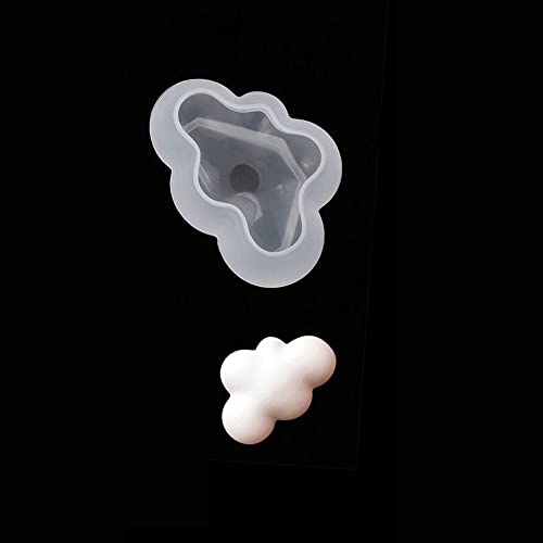 zalati Moulds Cloud Style 3D Molds Silikon for Resin DIY Cake Handmade Crafts Gifts Making Anhänger Brosche Schlüsselanhänger Kerze Seife von zalati