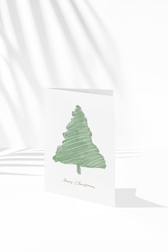 Klappkarte Weihnachten I DIN A6 I Grußkarte (Weihnachtsbaum) von zartbesaitet.com Schöne Produkte aus Papier